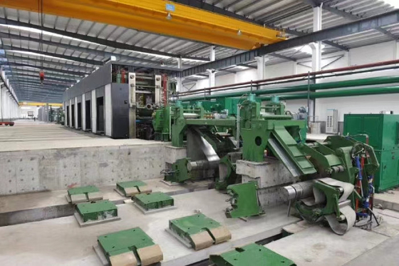Four High 650mm Tandem Cold Rolling Mill Double Recoiler For Carbon Steel Stripss