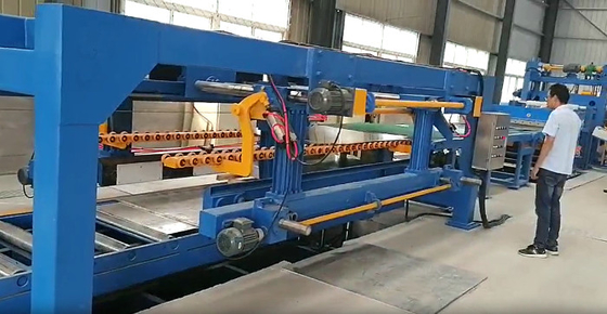 8*1250mm Strip Cut To Length Line Hydraulic Flying Shear Sheet Metal Cut To Length Machine