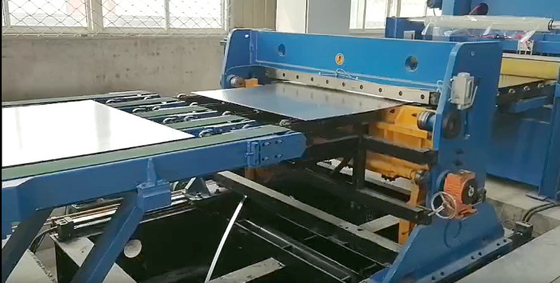 PLC Control Coil Cut To Length Line Galvanized Sheet Metal Cut To Length Machine