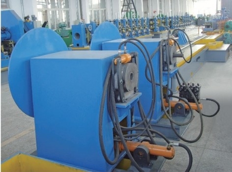 Round Pipe High Frequency Welded Tube Mill With 45m/Min High Efficiency
